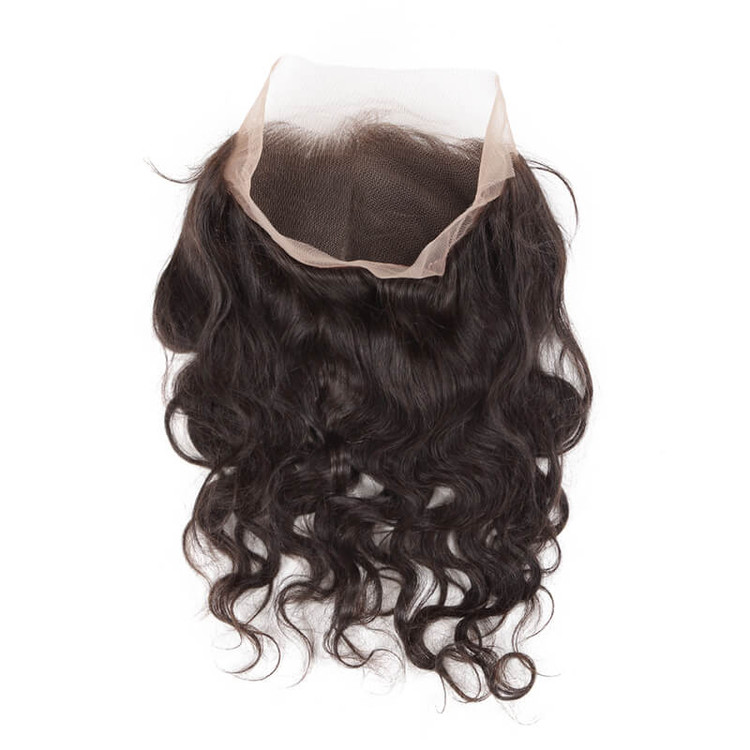 Billigste Virgin Hair Body Wave 360 Lace Frontal, Natural Back 8A 0