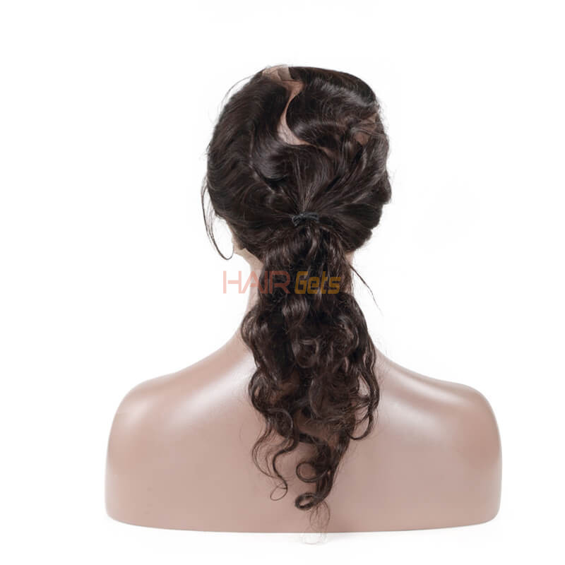Billigste Virgin Hair Body Wave 360 Lace Frontal, Natural Back 8A 1