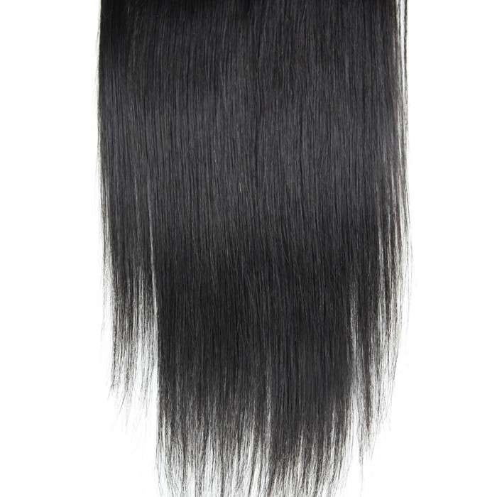 Hot sale Virgin Straight Hair 4x4 Lace Closure Back 3