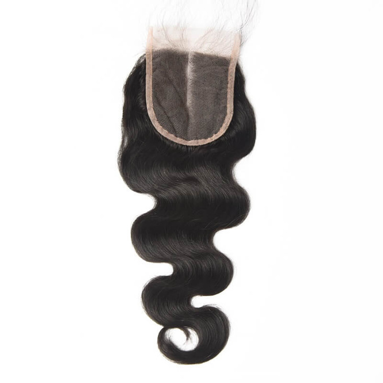 4*4 Unprocessed Virgin Hair Body Wave Lace Closure Natural Color lc002 2