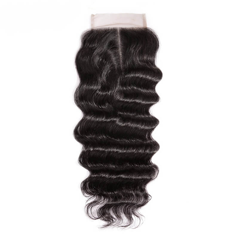 Smooth Virgin Hair Lace Closure,4*4 Loose Curly Closure For Women 1