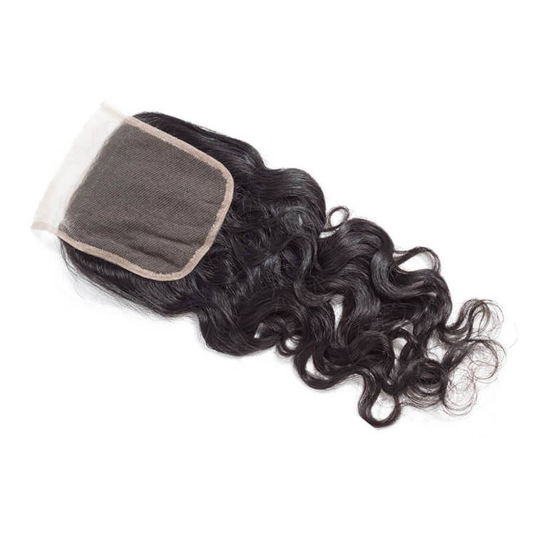 Hot Virgin Hair Natural Wave Spetsstängning 4*4 erbjudanden, 12-26 tum 0