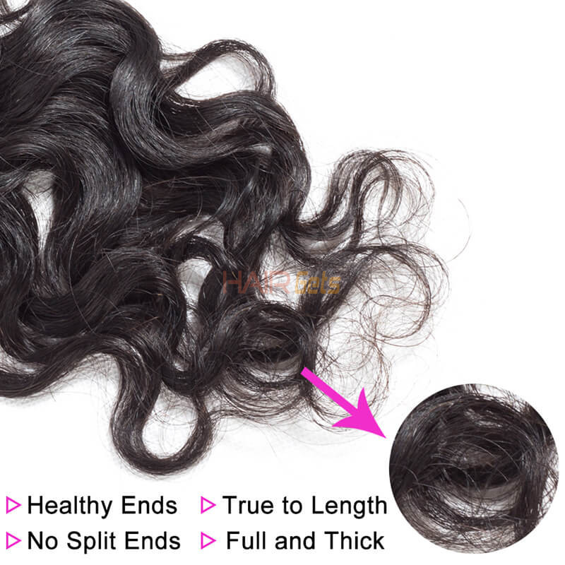 Hot Virgin Hair Natural Wave Spetsstängning 4*4 erbjudanden, 12-26 tum 3