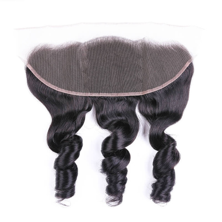 הנמכר ביותר 13x4 Loose Wave Virgin שיער אנושי תחרה חזיתית לנשים 0