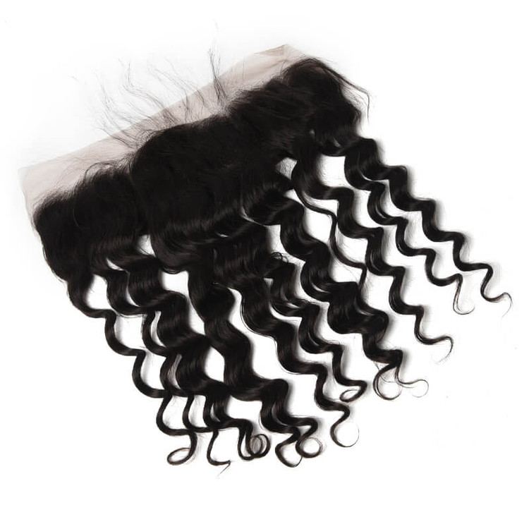 Human Hair 13*4 Loose Curly Lace Frontal, Smooth & Shiny 8-28 Inches 0