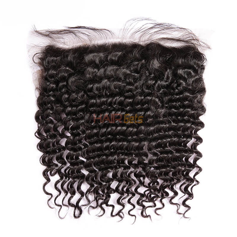 Smooth Virgin Hair Lace Frontal,13*4 Curly Frontal For Women 1