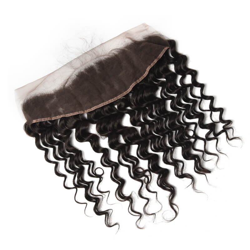 Soft Like Silk Brazilian Hair Frontal, Water Wave Lace Frontal 13x4 Inches 0