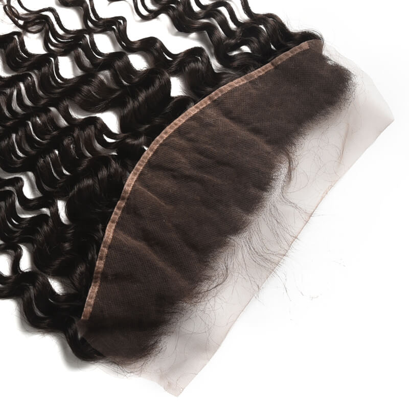 Soft Like Silk Brazilian Hair Frontal, Water Wave Lace Frontal 13x4 Inches 2