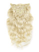 Bleach White Blonde(#613) Ultimate Body Wave Clip In Remy Hair Extensions 9 Pieces 1 small