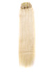 Bleach White Blonde (# 613) Premium Straight Clip en extensiones de cabello 7 piezas 3 small