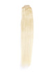 Bleach White Blonde(#613) Ultimate Straight Clip In Remy Hair Extensions 9 Pieces 2 small