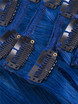 Blue(#Blue) Deluxe Straight Clip In Extensions van echt haar 7 stuks 4 small