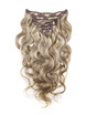 Каштановый коричневый / блондин (# F6-613) Ultimate Body Wave Clip In Remy Hair Extensions 9 шт. 0 small