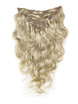 Gyllene brun/blond(#F12-613) Ultimate Body Wave Clip i Remy Hair Extensions 9 delar 0 small