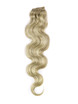 Gyldenbrun/blond(#F12-613) Ultimate Body Wave Clip i Remy Hair Extensions 9 stk. 2 small