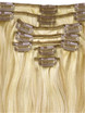 Golden Brown/Blonde(#F12-613) Premium Straight Clip In Hair Extensions 7 Pieces 0 small