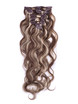 Brun/blond(#P4-22) Premium Body Wave Clip i hårförlängningar 7 delar 0 small