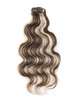 Brown/Blonde(#P4-22) Ultimate Body Wave Clip In Remy Hair Extensions 9 Pieces cih114 1 small