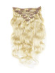 Blond cendré/blanc(#P18-613) Ultimate Body Wave Clip In Remy Hair Extensions 9 pièces 0 small