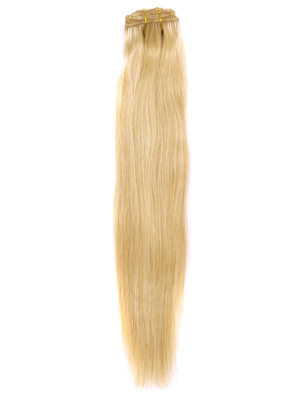 Asche/Weißblond (#P18-613) Premium Straight Clip In Hair Extensions 7 Stück 3