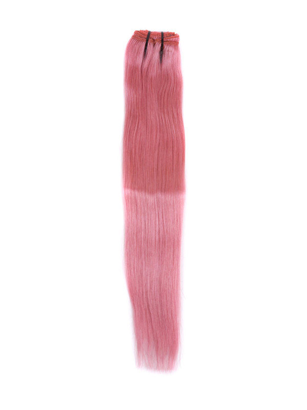 Pink(#Pink) Clip recto de lujo en extensiones de cabello humano 7 piezas 2