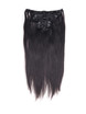 Natuurlijk Zwart (#1B) Ultieme Zijdeachtige Rechte Clip In Remy Hair Extensions 9 Stuks 2 small