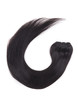 Naturlig sort(#1B) Ultimate Silkeagtig Straight Clip In Remy Hair Extensions 9 stk. 3 small