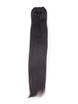 Naturlig sort(#1B) Ultimate Silkeagtig Straight Clip In Remy Hair Extensions 9 stk. 4 small
