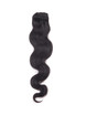 Natural Black(#1B) Deluxe Body Wave Clip In Human Hair Extensions 7 Pieces 1 small