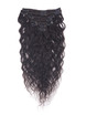 Naturlig sort(#1B) Premium Kinky Curl Clip In Hair Extensions 7 stk 0 small
