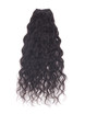 Natural Black(#1B) Deluxe Kinky Curl Clip In Human Hair Extensions 7 Pieces 1 small