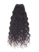 Naturlig svart(#1B) Deluxe Kinky Curl Clip i menneskehårforlengelser 7 deler 1 small