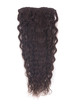 Dark Brown(#2) Deluxe Kinky Curl Clip In Human Hair Extensions 7 Pieces-np 1 small