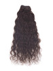 Dark Brown(#2) Deluxe Kinky Curl Clip In Human Hair Extensions 7 Pieces-np 2 small