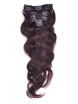 Medium Brown(#4) Premium Body Wave Clip In Hair Extensions 7 stk 0 small