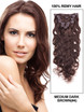 Medium Brown(#4) Ultimate Body Wave Clip In Remy Hair Extensions 9 stk. 0 small