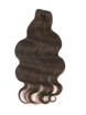 Medium Chestnut Brown(#6) Premium Body Wave Clip In Hair Extensions 7 stk. 3 small