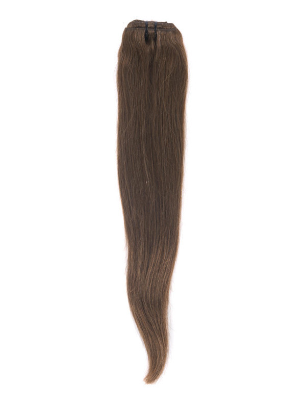 Medium Kastanjebruin(#6) Ultieme Rechte Clip In Remy Hair Extensions 9 stuks-np 3