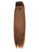 קליפ ערמון קל (#8) דלוקס ישר בתוספות שיער אדם 7 חתיכות 2 small