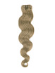Light Golden Brown(#12) Deluxe Body Wave Clip In Human Hair Extensions 7 Pieces 4 small