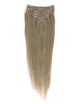 Marrón dorado claro (# 12) Clip recto de lujo en extensiones de cabello humano 7 piezas 2 small