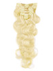 Medium Blond(#24) Premium Body Wave Clip In Hair Extensions 7 stk 0 small