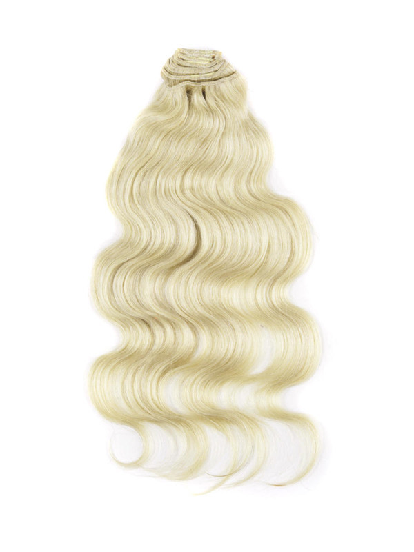 Blond Moyen (#24) Ultimate Body Wave Extensions de Cheveux Remy à Clip 9 Pièces 2