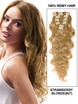 Aardbeiblond (#27) Premium Body Wave Clip In Hair Extensions 7 stuks 1 small