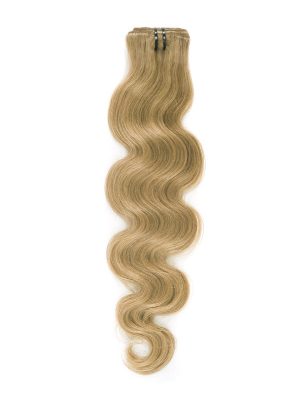 Strawberry Blonde(#27) Premium Body Wave Clip In Hair Extensions 7 Pieces 3