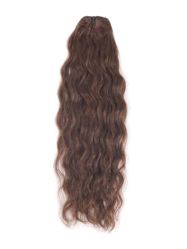 Dark Auburn(#33) Premium Kinky Curl Clip In Hair Extensions 7 pièces 2