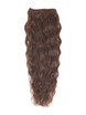 Dark Auburn(#33) Deluxe Kinky Curl Clip dans les extensions de cheveux humains 7 pièces 1 small