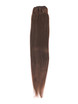 Dark Auburn(#33) Deluxe Straight Clip In Human Hair Extensions 7 Pieces 2 small