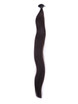50 Stück Silky Straight Remy Stick Tip/I Tip Haarverlängerungen Naturschwarz (#1B) 1 small