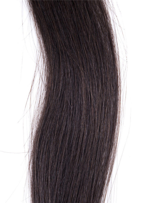 50 Stück Silky Straight Remy Stick Tip/I Tip Haarverlängerungen Naturschwarz (#1B) 2